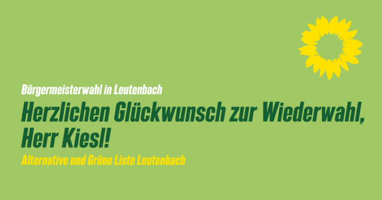 Herzlichen Glückwunsch zur Wiederwahl!