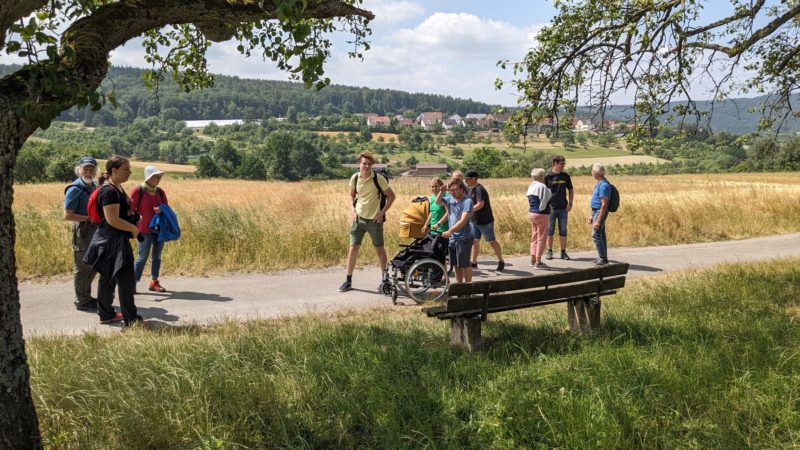 Unser Gruppe mit Aussicht auf Kottweil