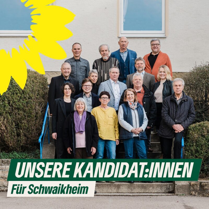 Grüne Kandidat*innen für den Gemeinderat Schwaikheim
