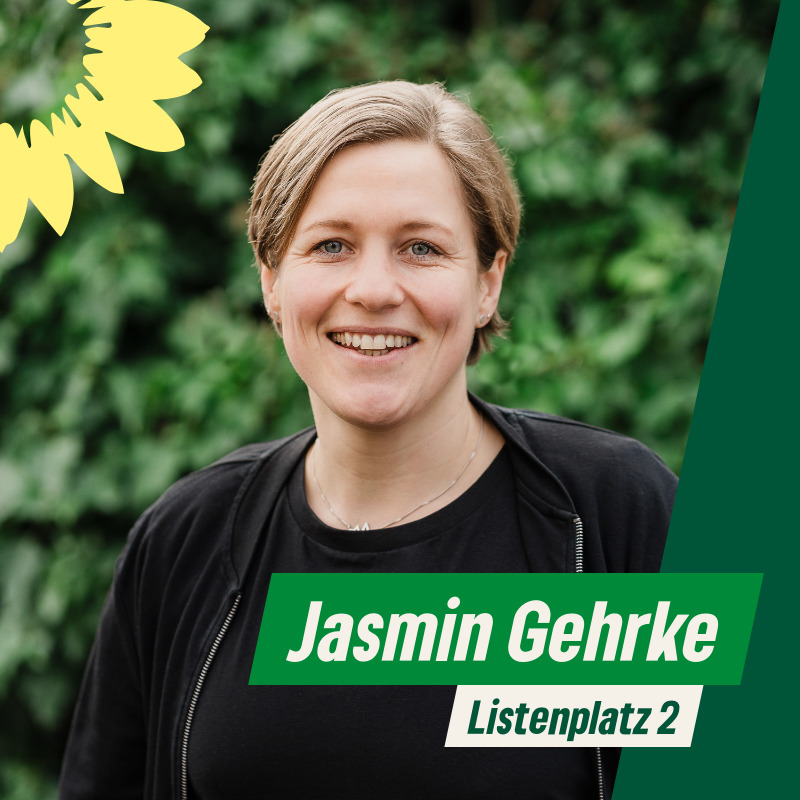 Jasmin Gehrke, Listenplatz 2, Kreistag Grüne Wahlkreis 8