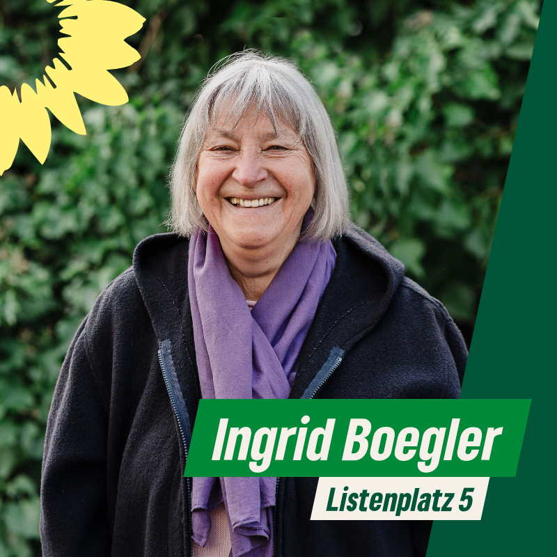 Ingrid Boegler, Listenplatz 5, Kreistag Grüne Wahlkreis 8