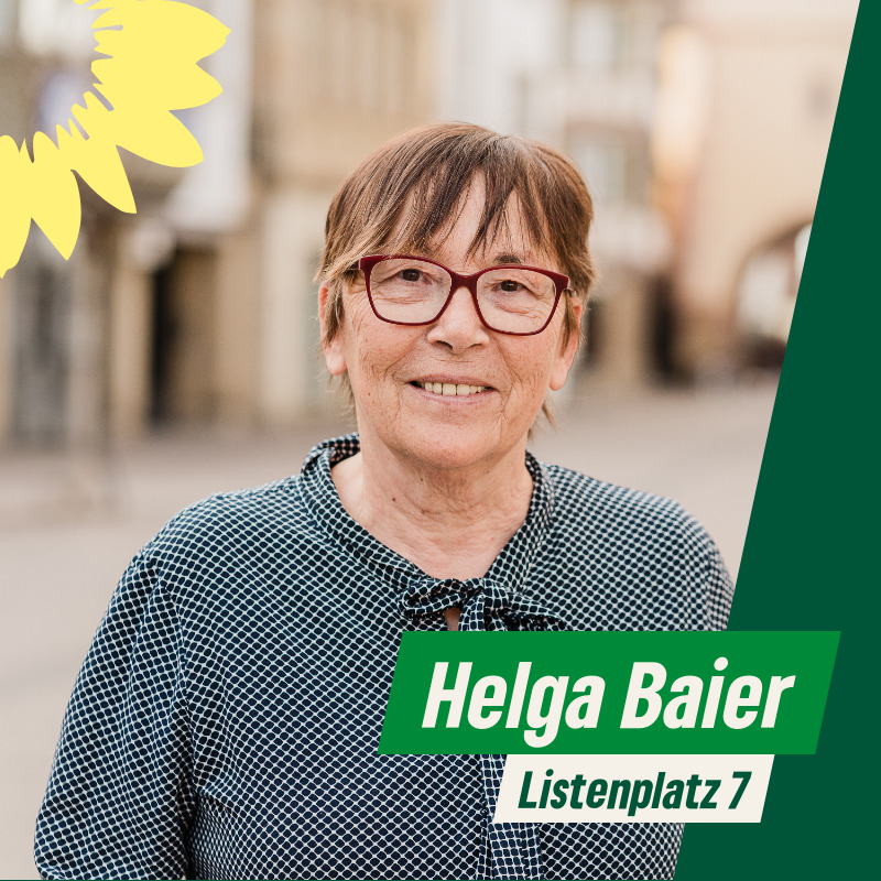 Helga Baier, Listenplatz 7, Kreistagswahl 2024 Grüne Winnenden 