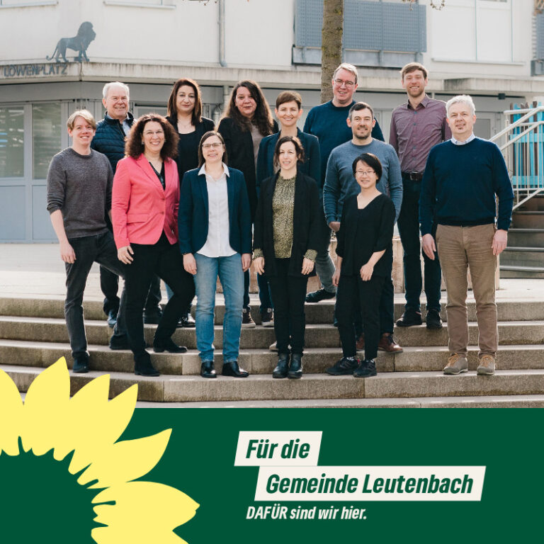 Unsere Kandidat*innen für die Gemeinde Leutenbach