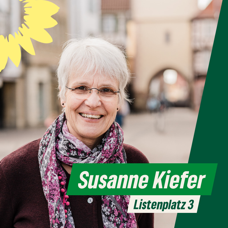 Susanne Kiefer, Listenplatz 3, Kreistagswahl 2024 Grüne Winnenden 