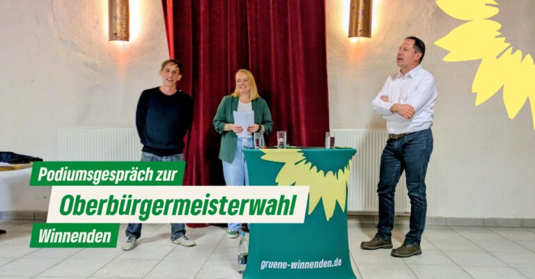 Podiumsgespräch zu den OB-Wahlen in Winnenden