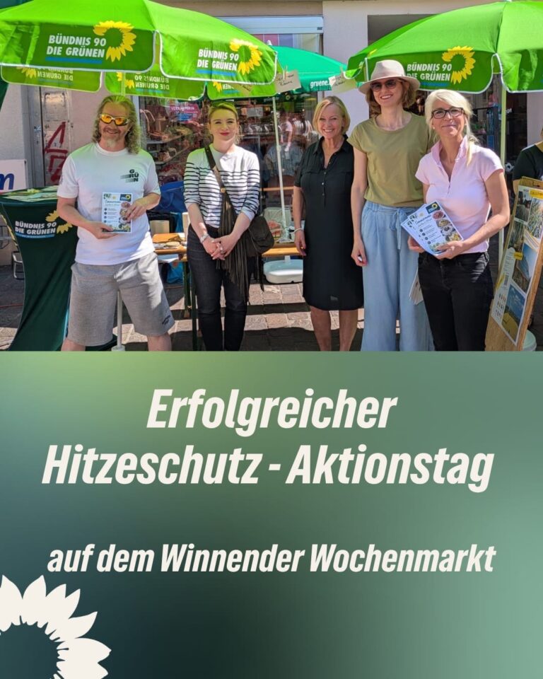 Hitzeaktionstag auf dem Winnender Wochenmarkt
