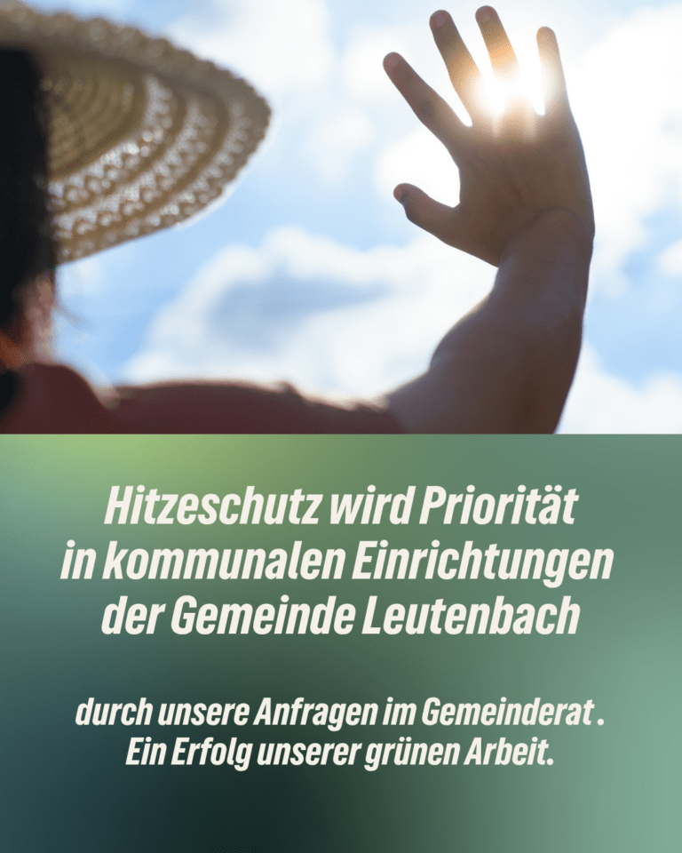 Hitzeschutz in kommunalen Einrichtungen: Unser Nachhaken wirkt!